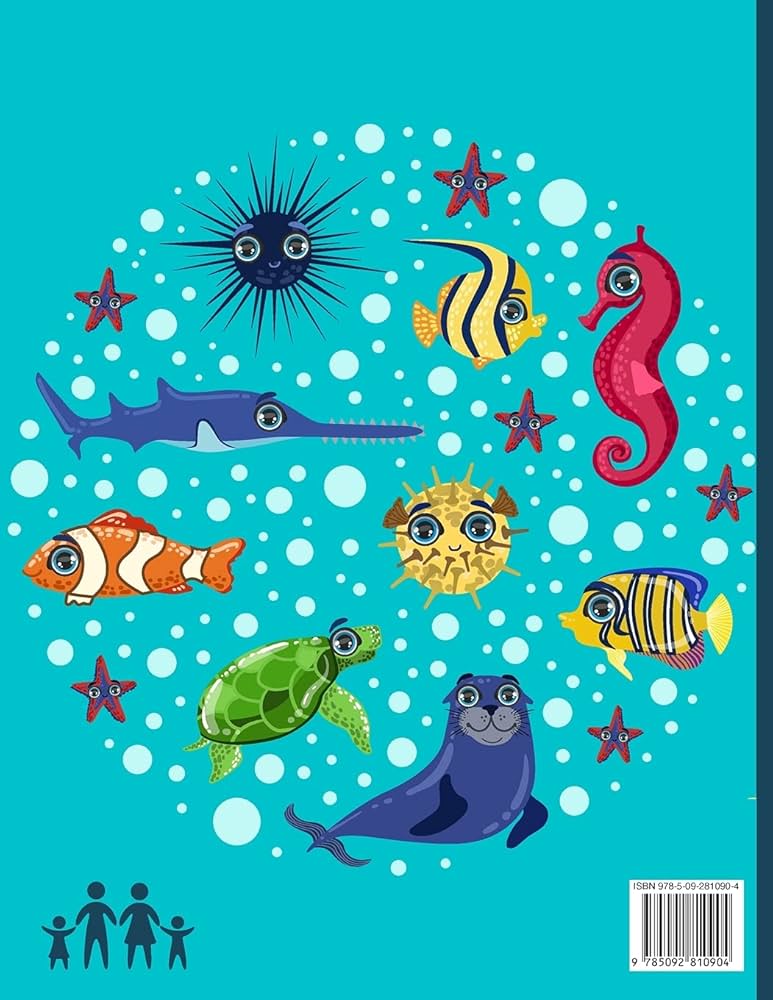 4歳の時に書いた水中の生き物の絵 4歳の時に書いた水中の生き物の絵